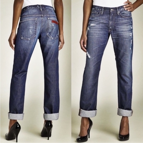 DEGAINE Denim - Degaine Boyfriend Distressed
Medium Wash Jeans 100% Cotton